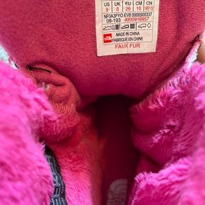 Toddler girl North Face snow boots